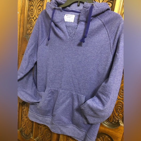 Champion Purple hooded Sweatshirt - Picture 2 of 15